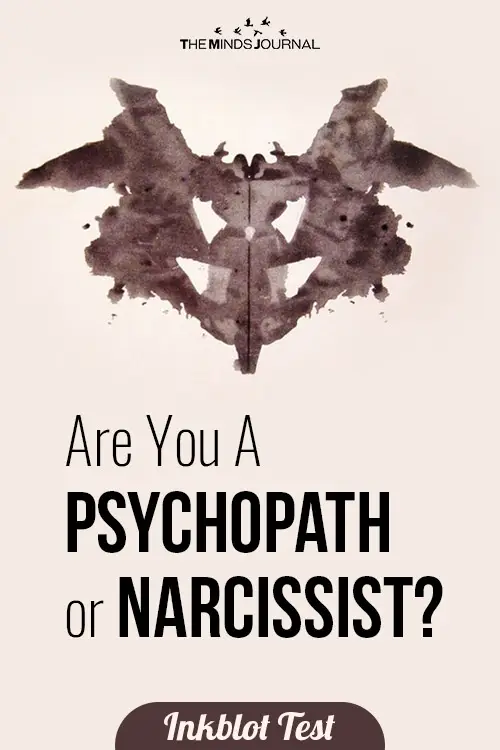 Are You A Psychopath or Narcissist inkblot test pin