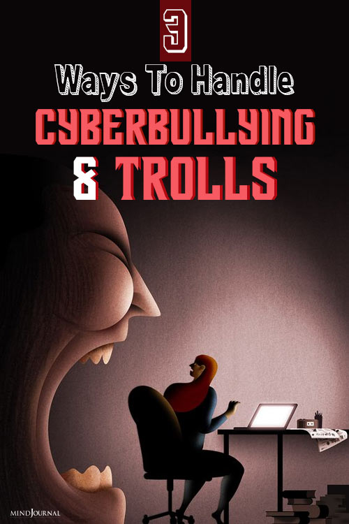 Handle Cyberbullying Trolls pin