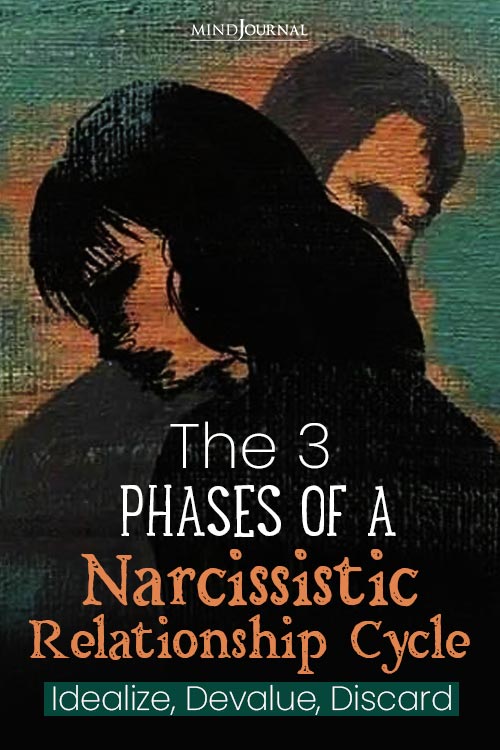 Phases of Narcissistic Relationship Cycle Idealize Devalue Discard pin