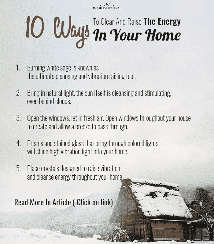 10 Ways To Clear And Raise The Energy In Your Home