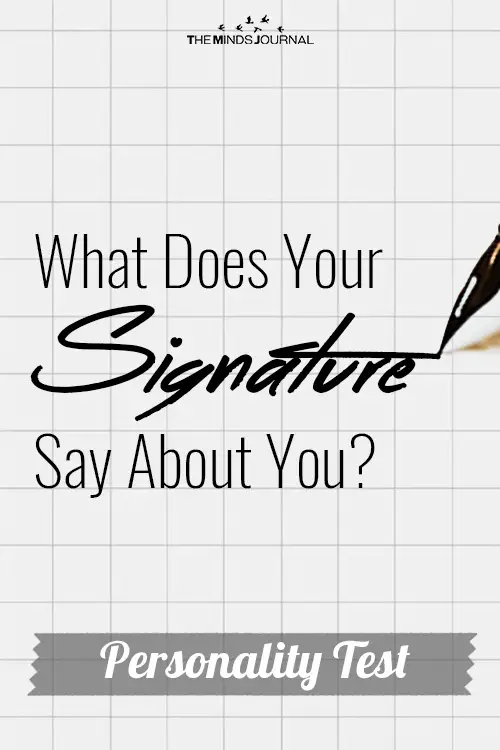What Does Your Signature Say About You