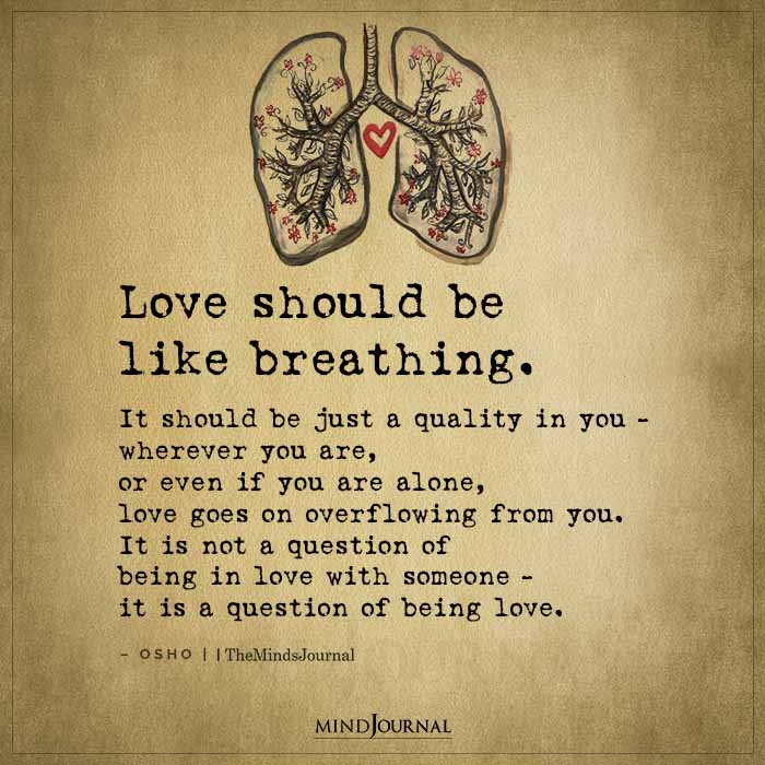 Love Should Be Like Breathing