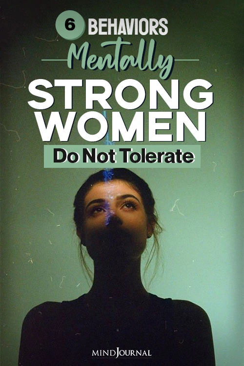 Mentally Strong Women Do Not Tolerate pin