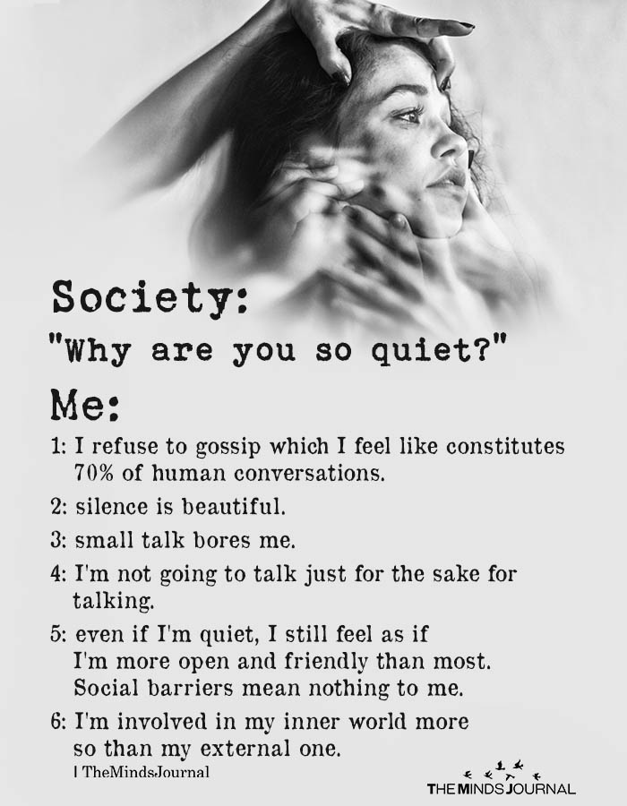 Society - Why Are You So Quiet