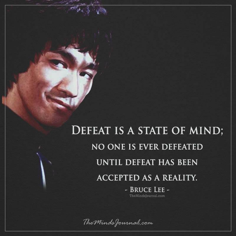 Defeat Is A State Of Mind