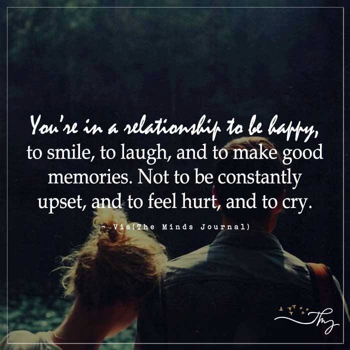 You're in a Relationship to be Happy.