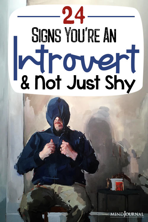 Signs You Introvert Not Just Shy pin