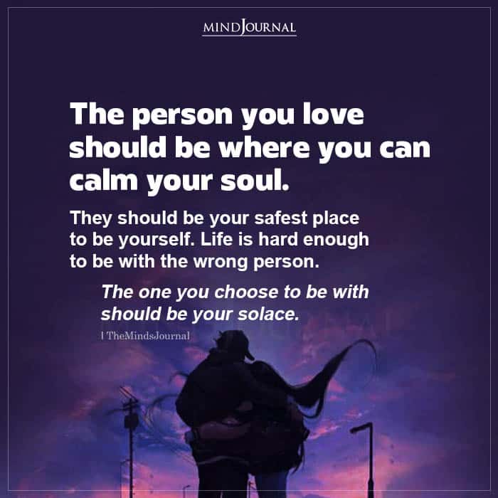 The Person You Love Should Be