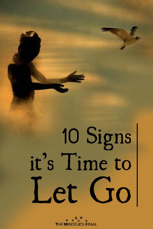 signs it's time to let go of someone 