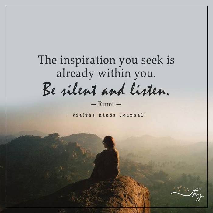 The Inspiration You Seek Is Already Within You