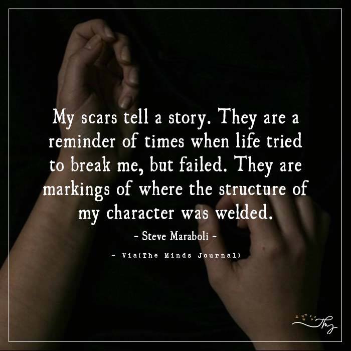 My scars tell a story