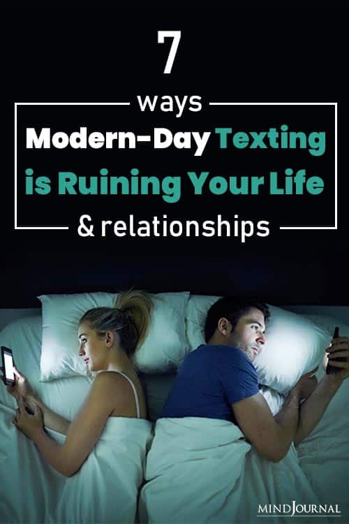 Modern Day Texting Ruining Life Relationships pin