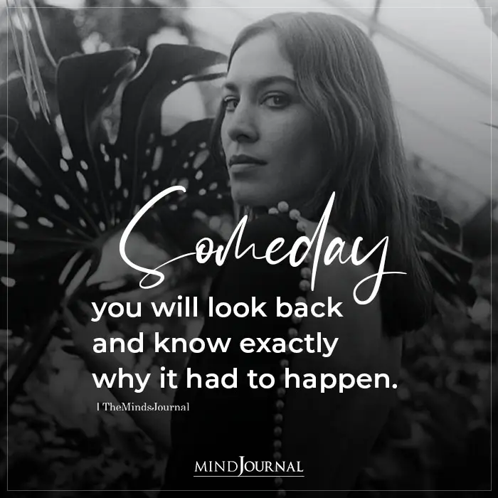 Someday You Will Look Back
