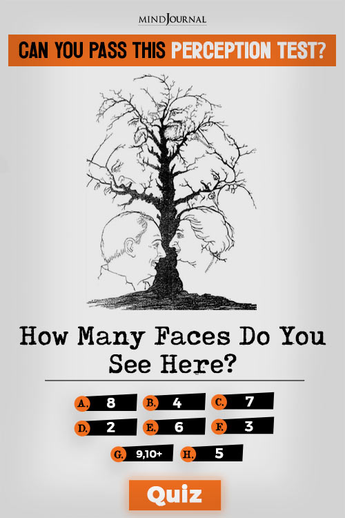how many faces perception test pin