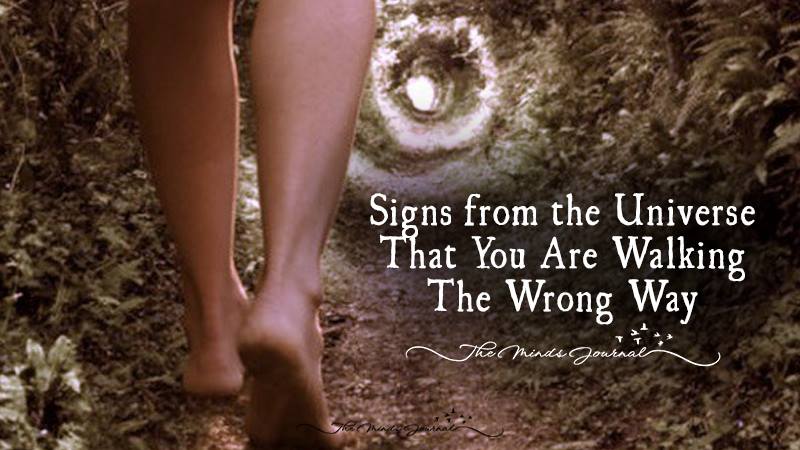 10 Signs from the Universe That You Are Walking The Wrong Way