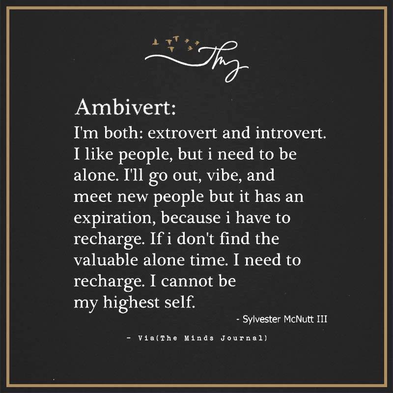 Signs of being an ambivert