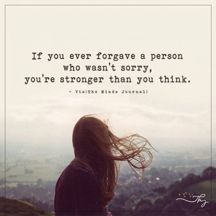 If You Ever Forgave A Person