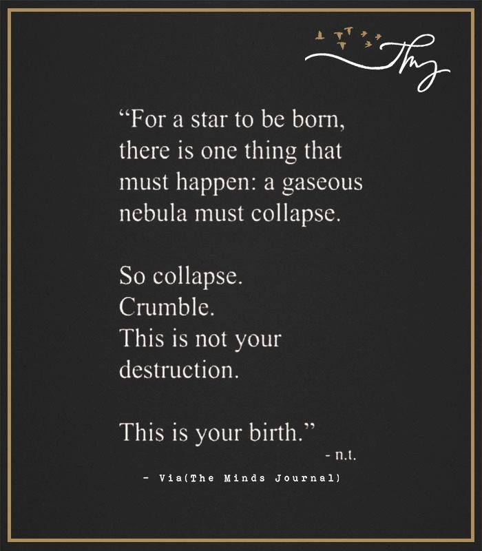 For a star to be born