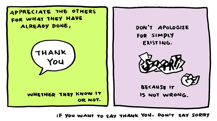 Why You Should Say "Thank You" Instead Of "Sorry"