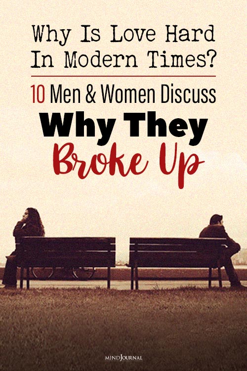 Men Women Discuss They Broke Up pin
