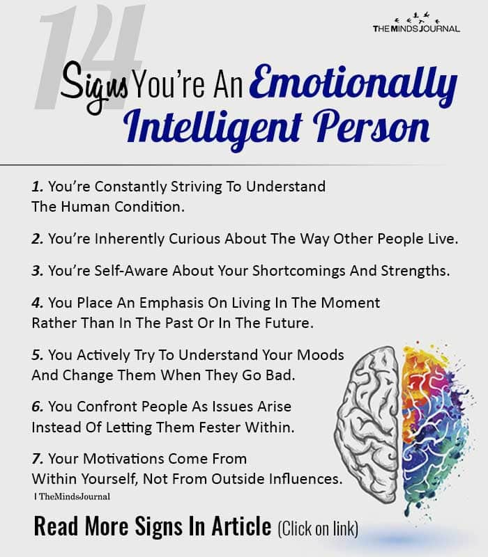 Signs Youre An Emotionally Intelligent Person
