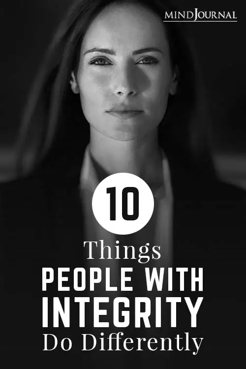 Things People With Integrity Do Differently Pin