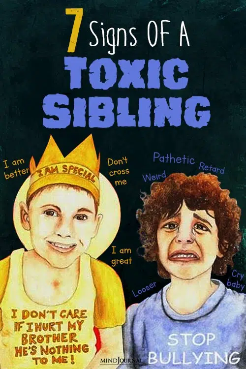 Warning Signs You Have Toxic Sibling pin
