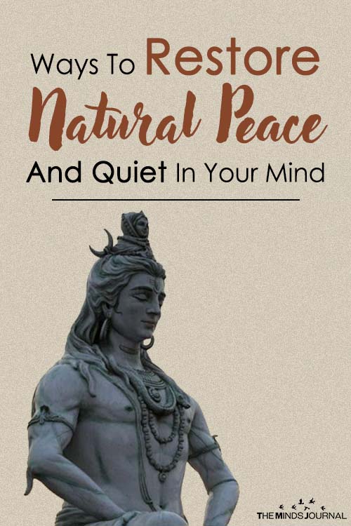 restore peace and quiet in your mind