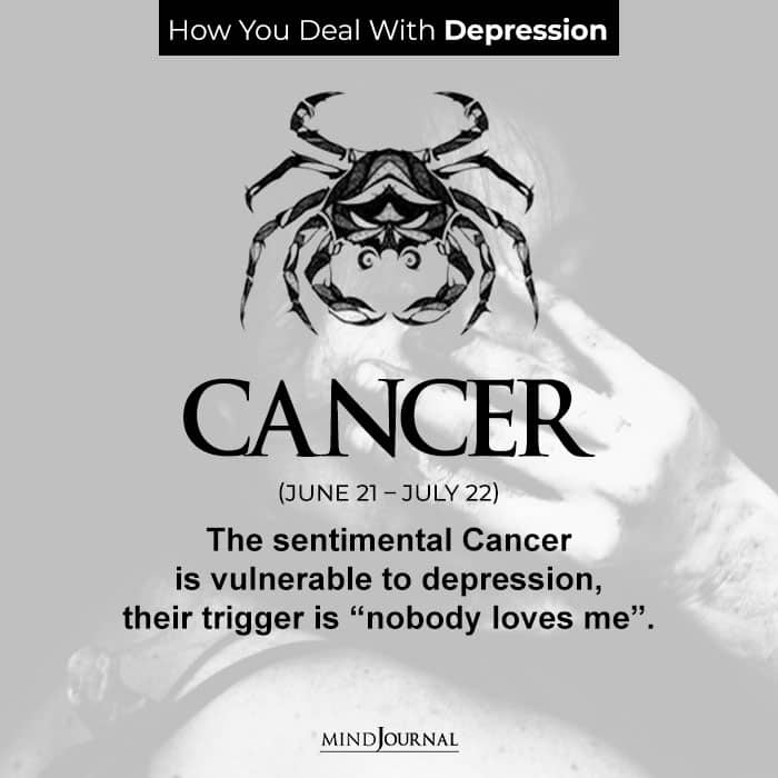 Cancer vulnerable depression