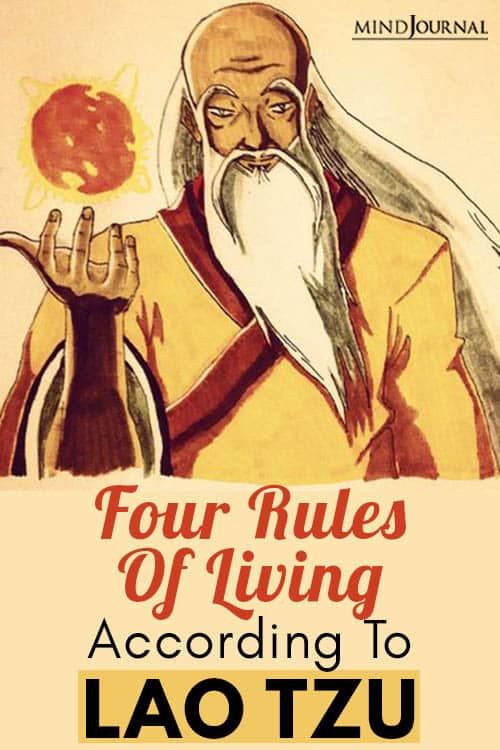 Four Rules Of Living According Lao Tzu pin