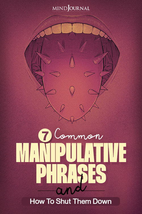 Manipulative Phrases Shut Them Down pin