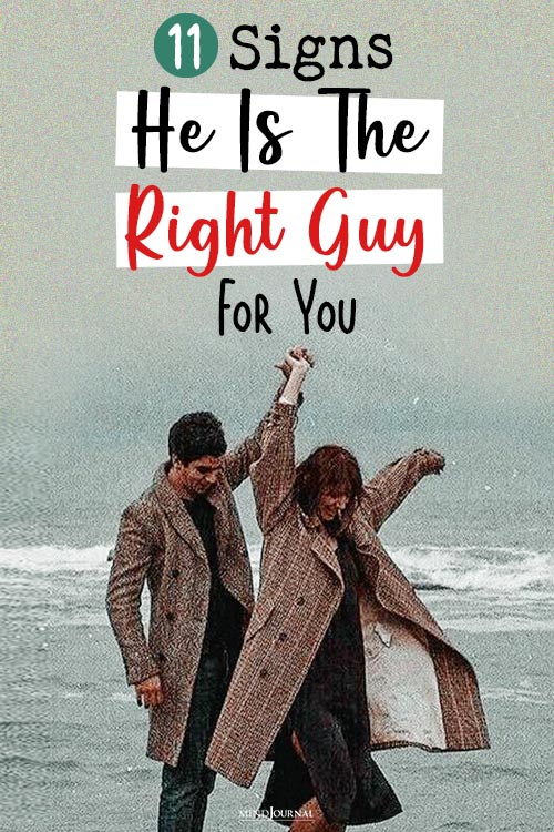 Signs He Is The Right Guy For You pin