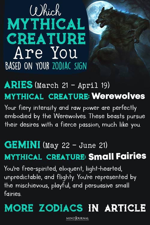 Zodiac Signs Mythical Creatures detail