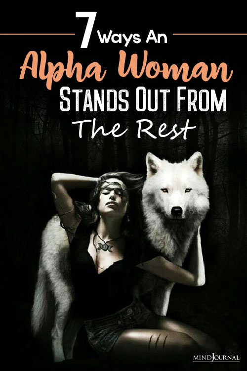 Alpha Woman Stands Out From Rest pin
