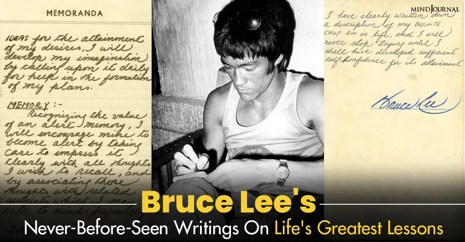 Bruce Lee’s Never-Before-Seen Writings On Life’s Greatest Lessons