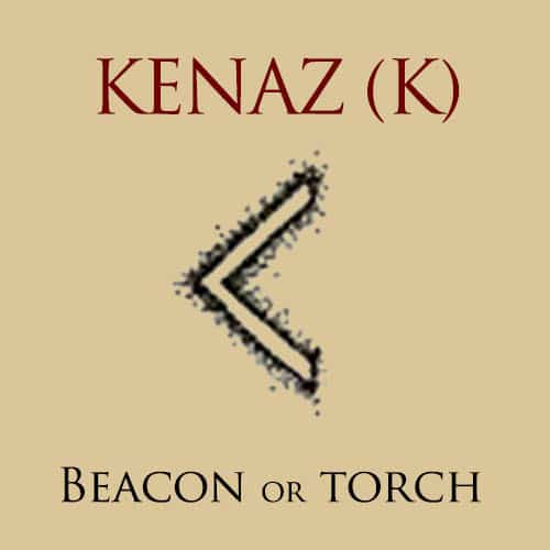 KENAZ - K: Beacon or torch.
