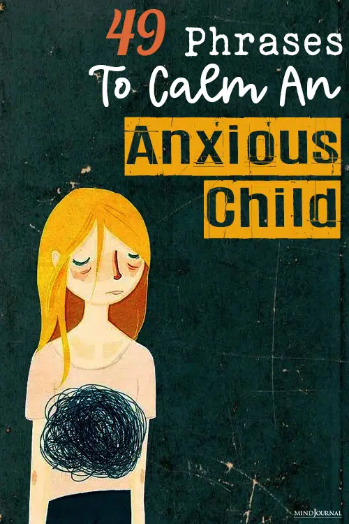 Phrases To Calm An Anxious Child pin
