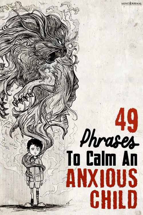 Phrases To Calm Anxious Child pin