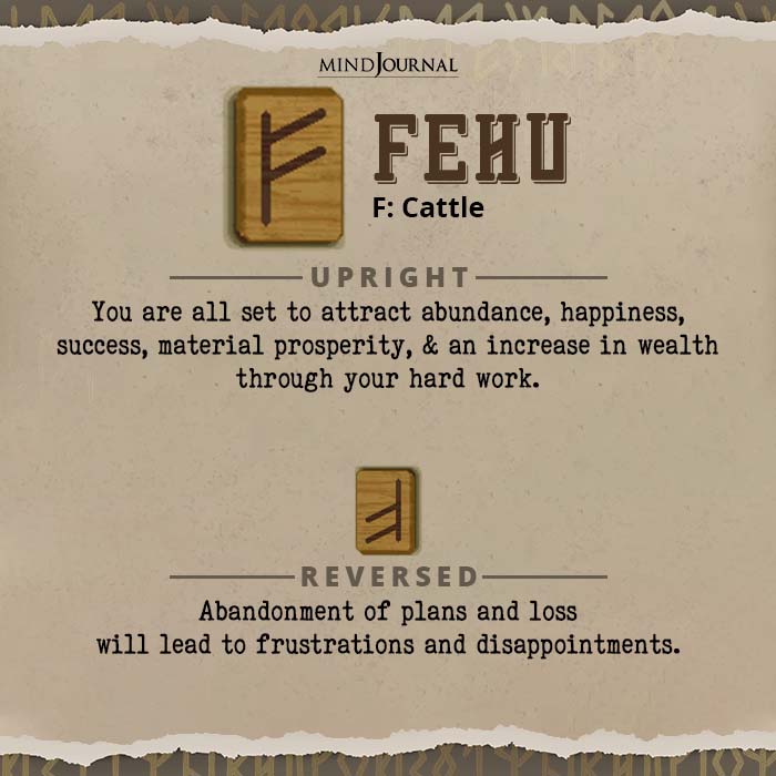 Pick A Rune Means For You FEHU F Cattle