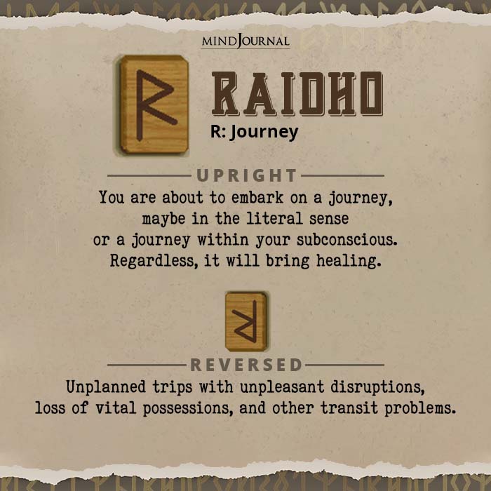 Pick A Rune Means For You RAIDHO R Journey