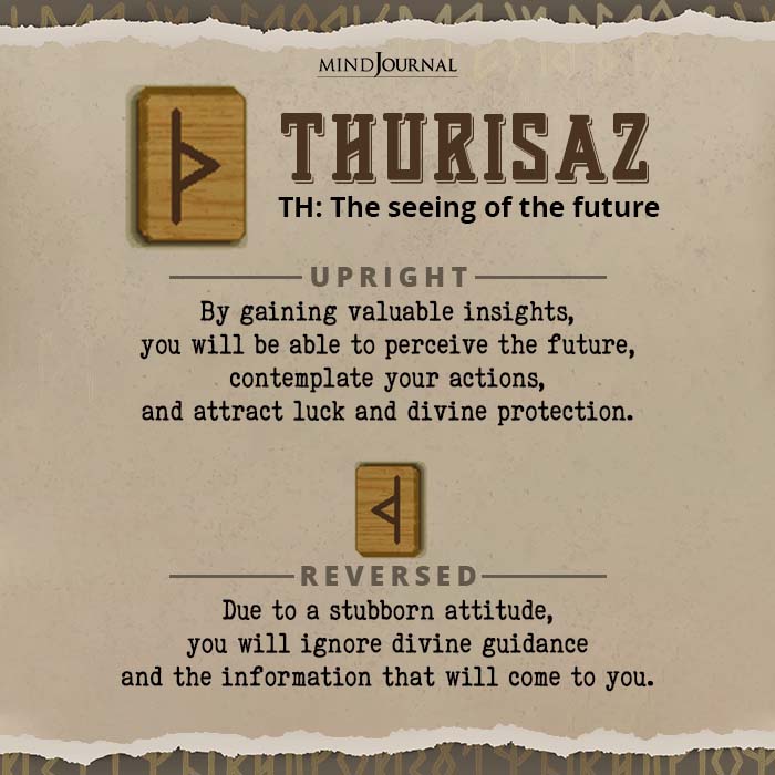 Pick A Rune Means For You THURISAZ TH The seeing of the future