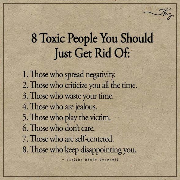 8 Toxic People You Should Just Get Rid Of