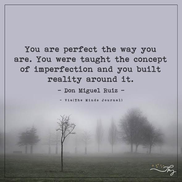 You are perfect the way you are