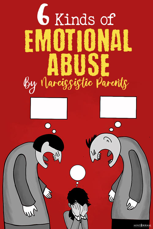 Kinds of Emotional Abuse Narcissistic Parents pin