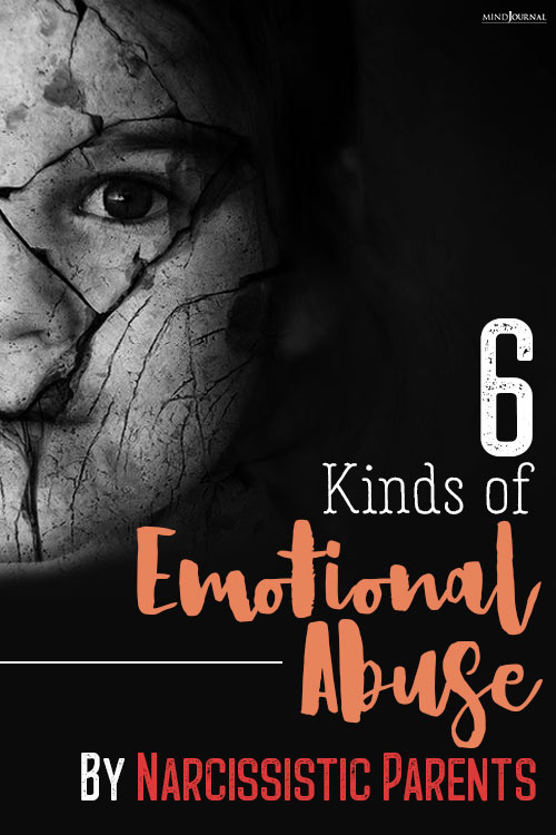 Kinds of Emotional Abuse by Narcissistic Parents pin