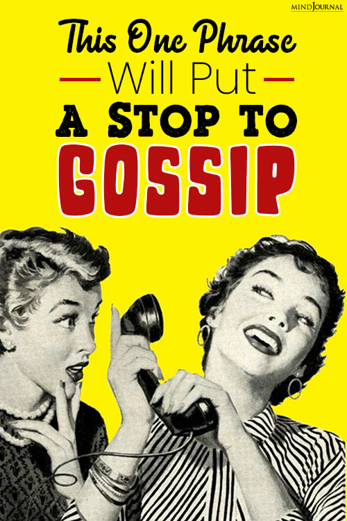 How to stop gossip