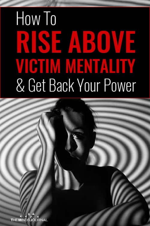 Rise Above Victim Mentality pin