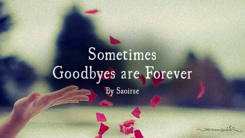 Sometimes Goodbyes Are Forever