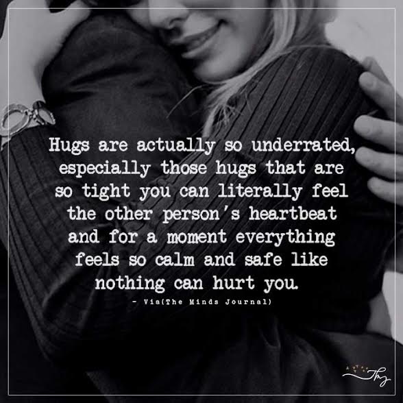 Hugs are actually so underrated