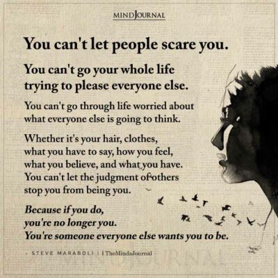You Can't Let People Scare You